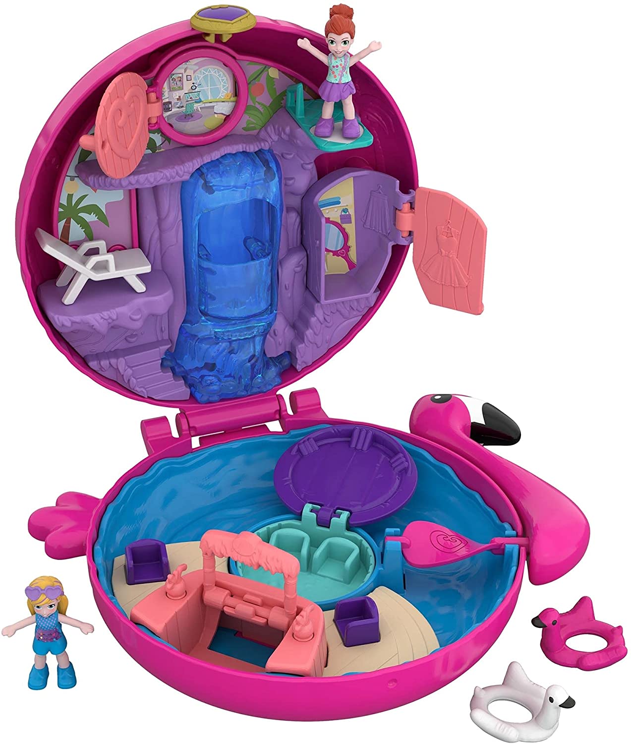 Polly Pocket Flamingo Floatie Bucky's Coffee & Gift Shop